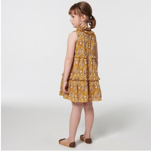 Janie and Jack Paisley Ruffle Tiered Dress Size 7 - Picture 5 of 10